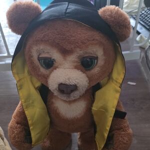 Brown Teddy Bear with Yellow Hood